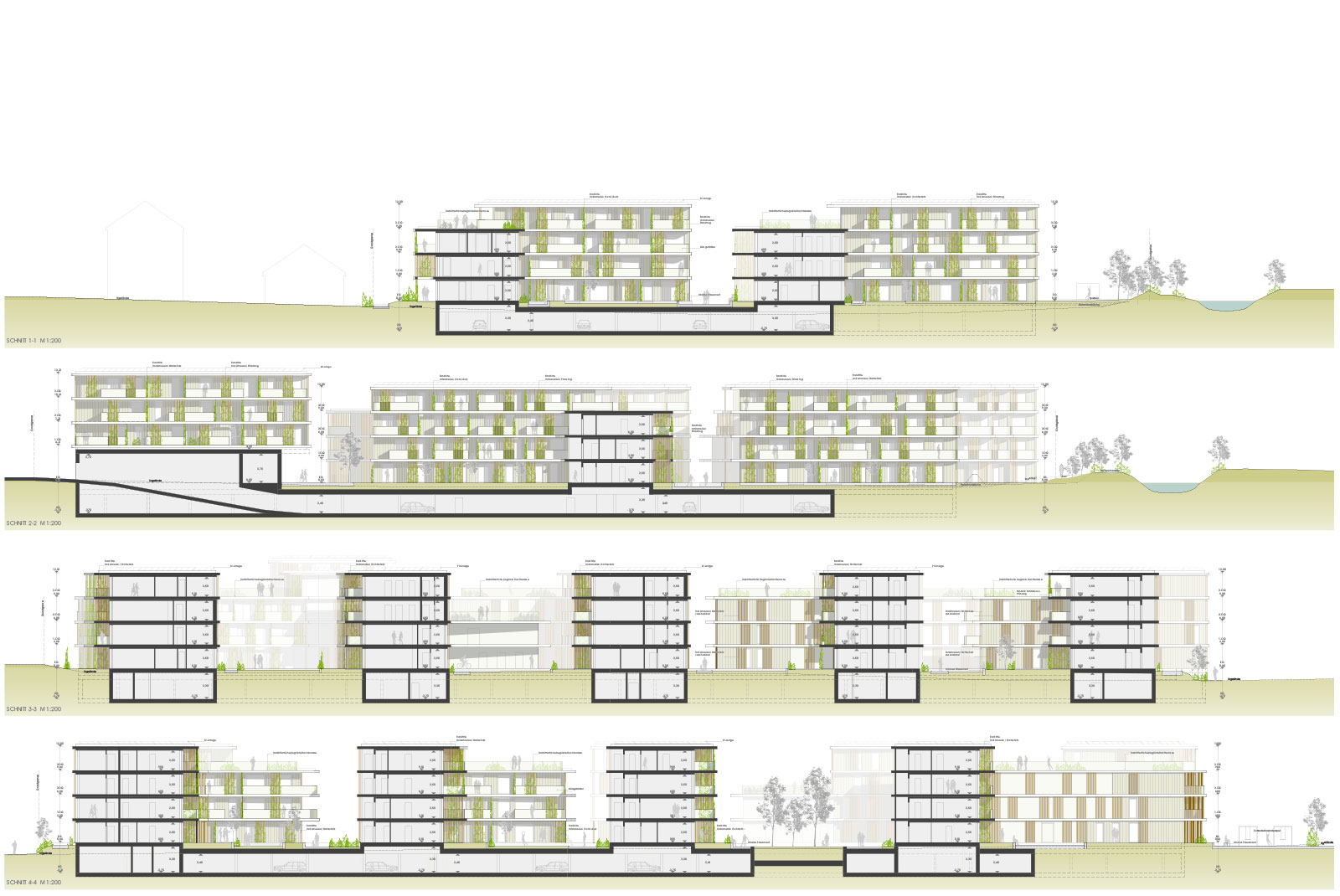 Wohnbau Bachstrasse für  HÖ von Jürgen MATZER Architekten